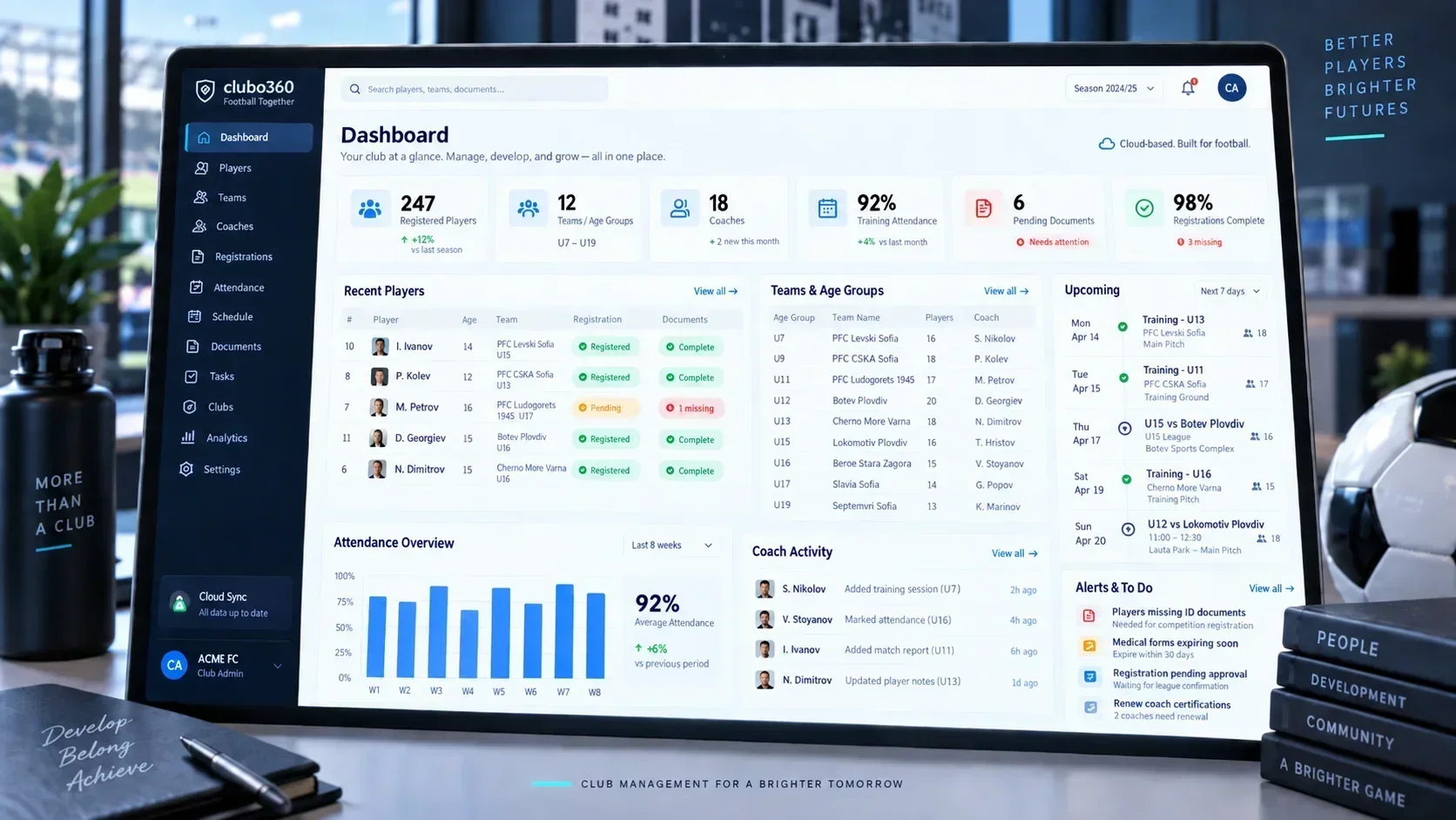 Football Club Management Software: Why a Great Website Needs a Powerful System Behind It